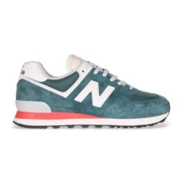 Zapatillas de piel 574 azul