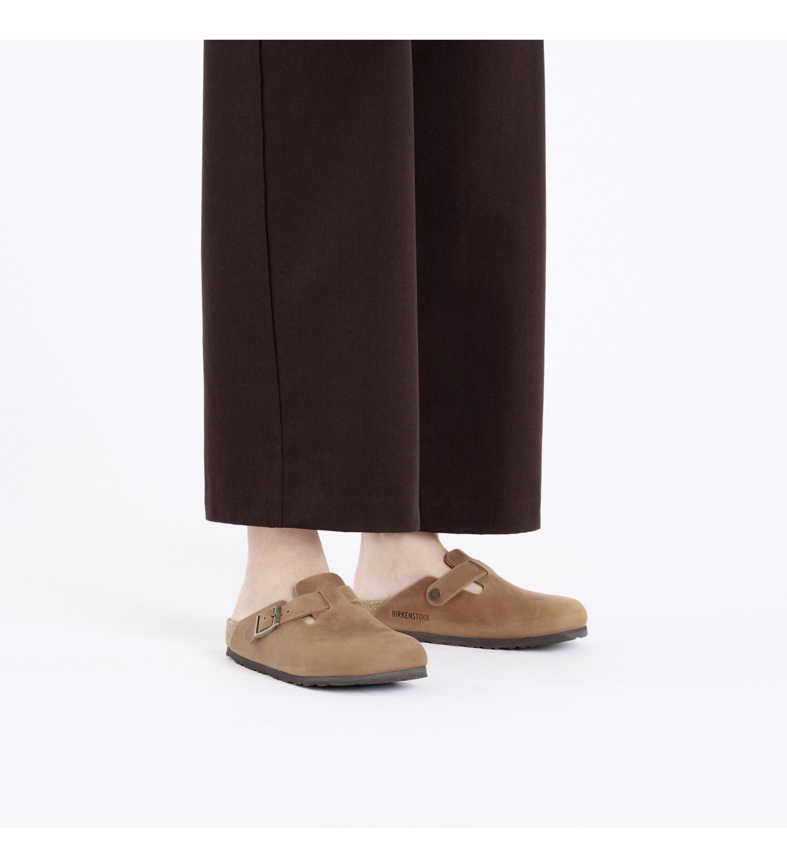 Zuecos de Piel Boston marrón - Imagen 2