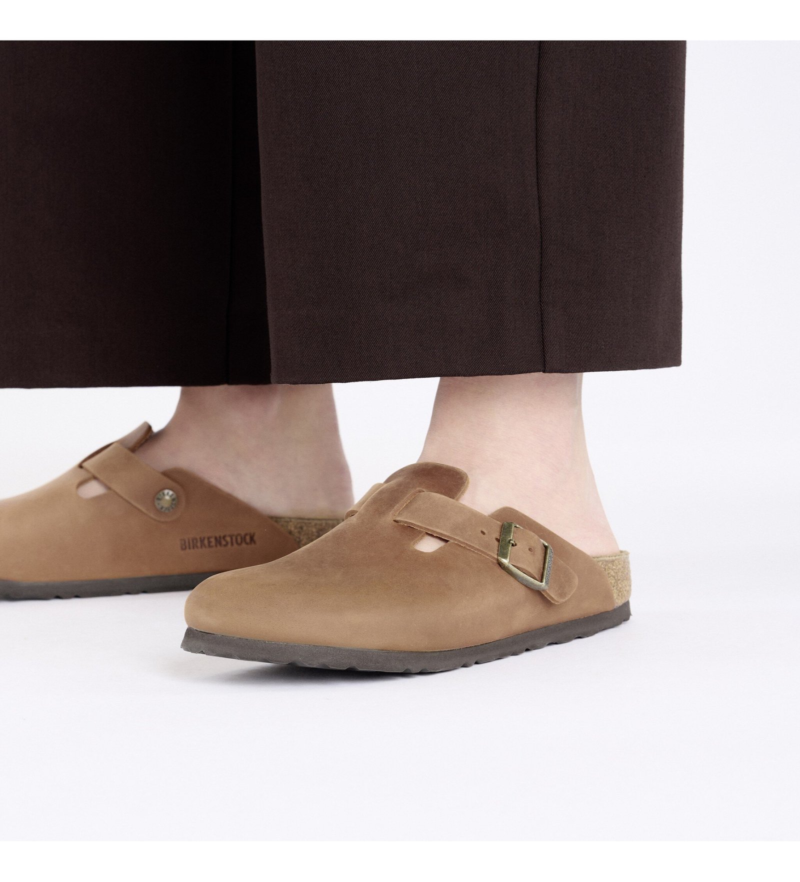 Zuecos de Piel Boston marrón - Imagen 3