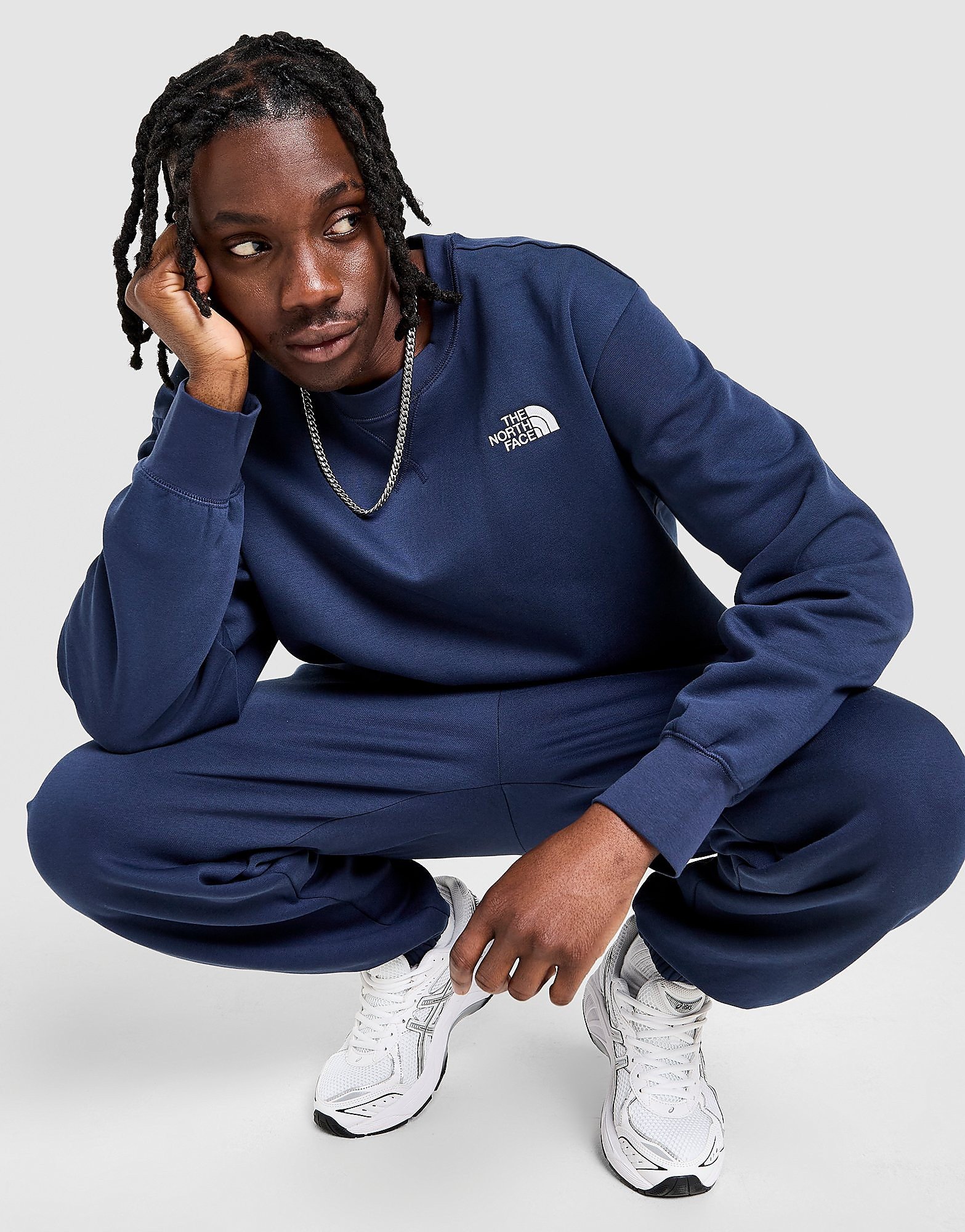 The North Face Sudadera Essential Crew, Azul