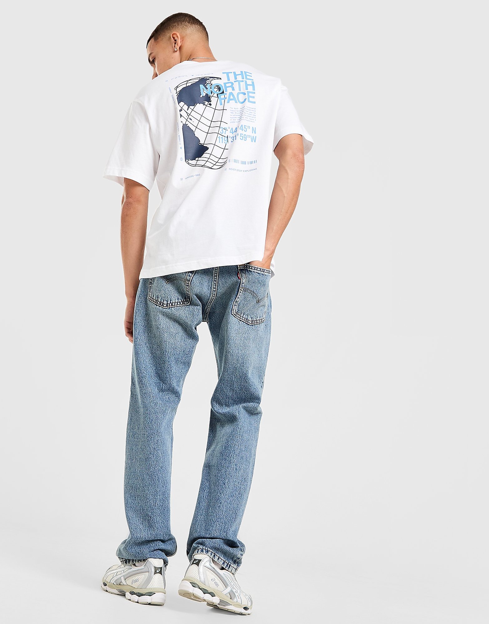 The North Face Camiseta Globe Relaxed, Blanco