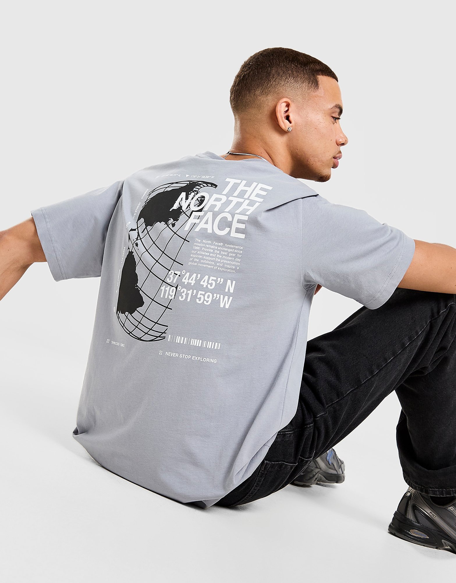 The North Face Camiseta Globe Relaxed, Gris