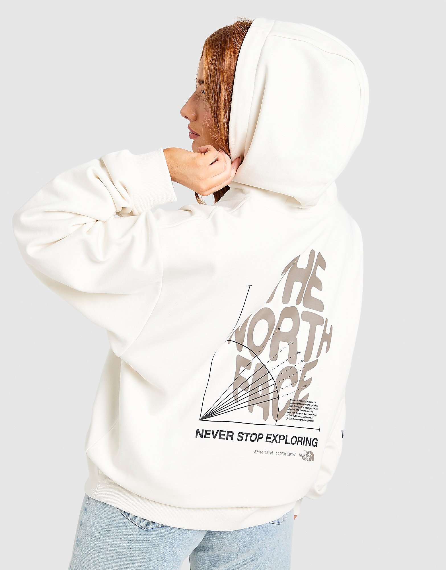 The North Face Sudadera con capucha Balance, Blanco