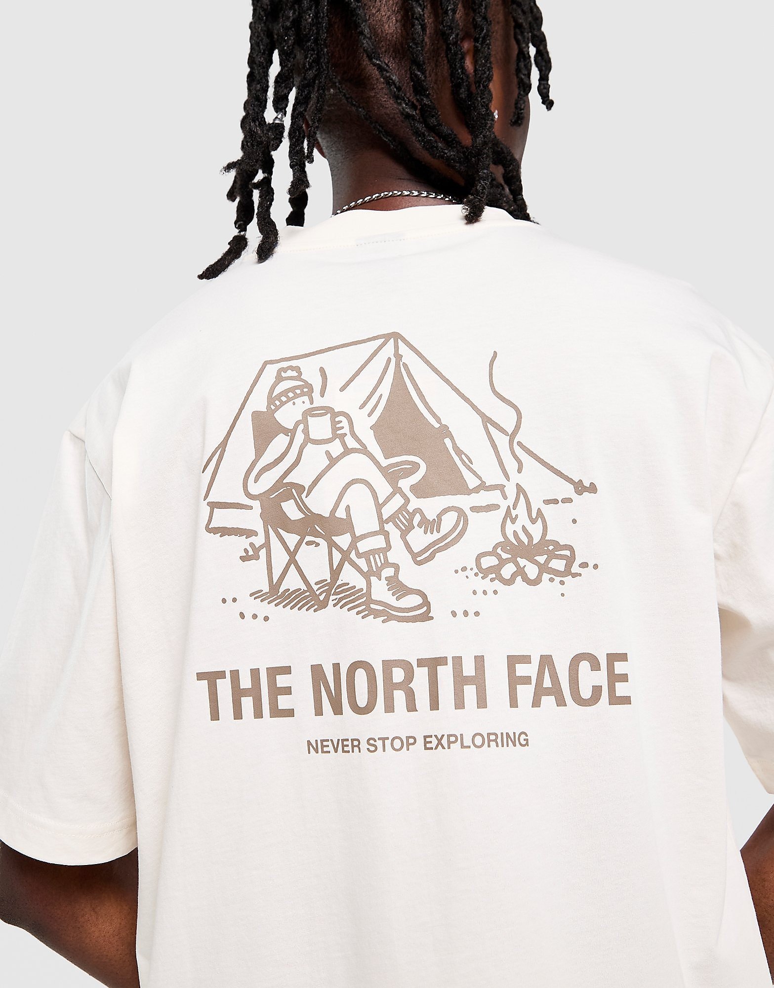 The North Face Camiseta oversize Campfire, Marrón