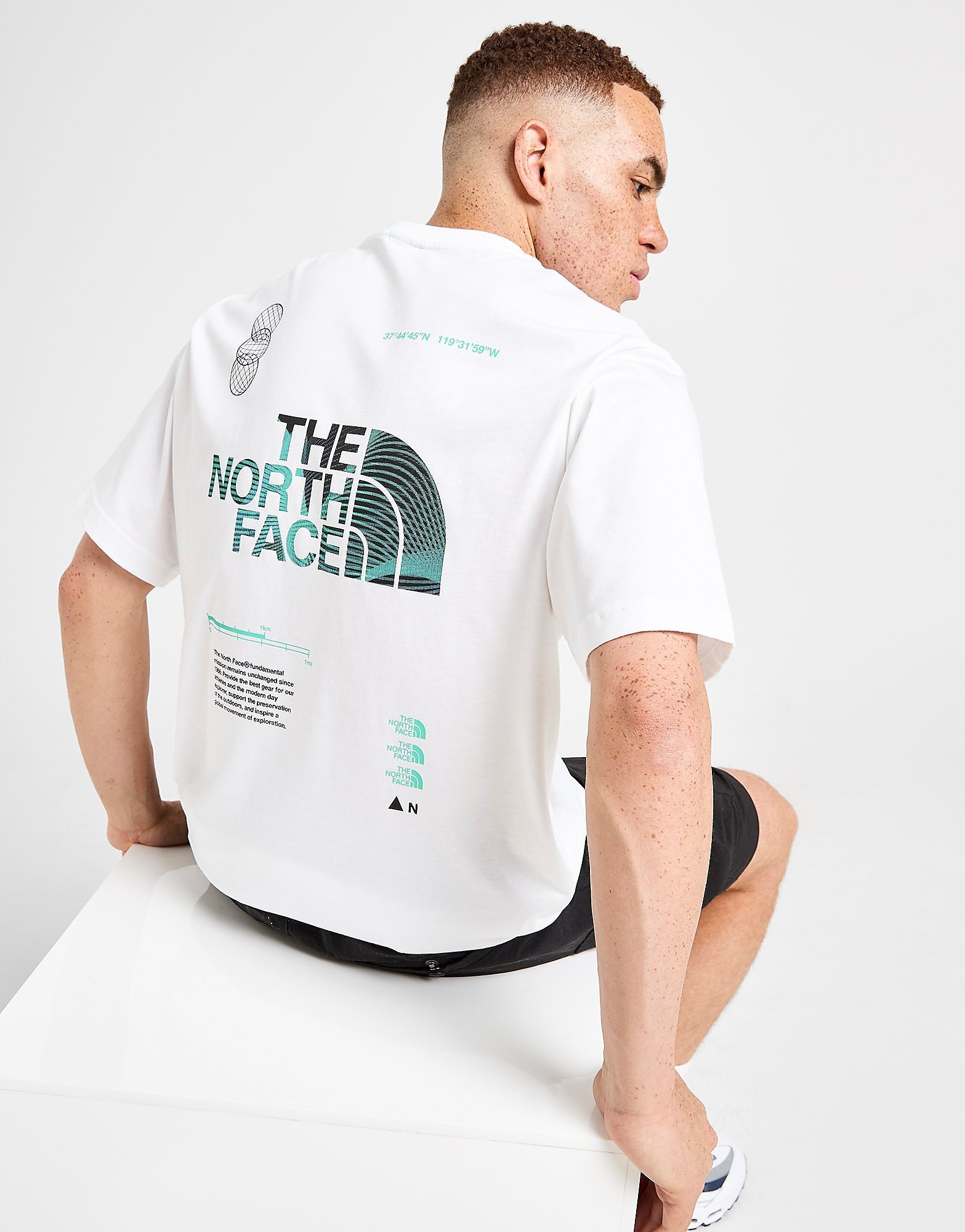The North Face Camiseta Graphic Oversized, Blanco