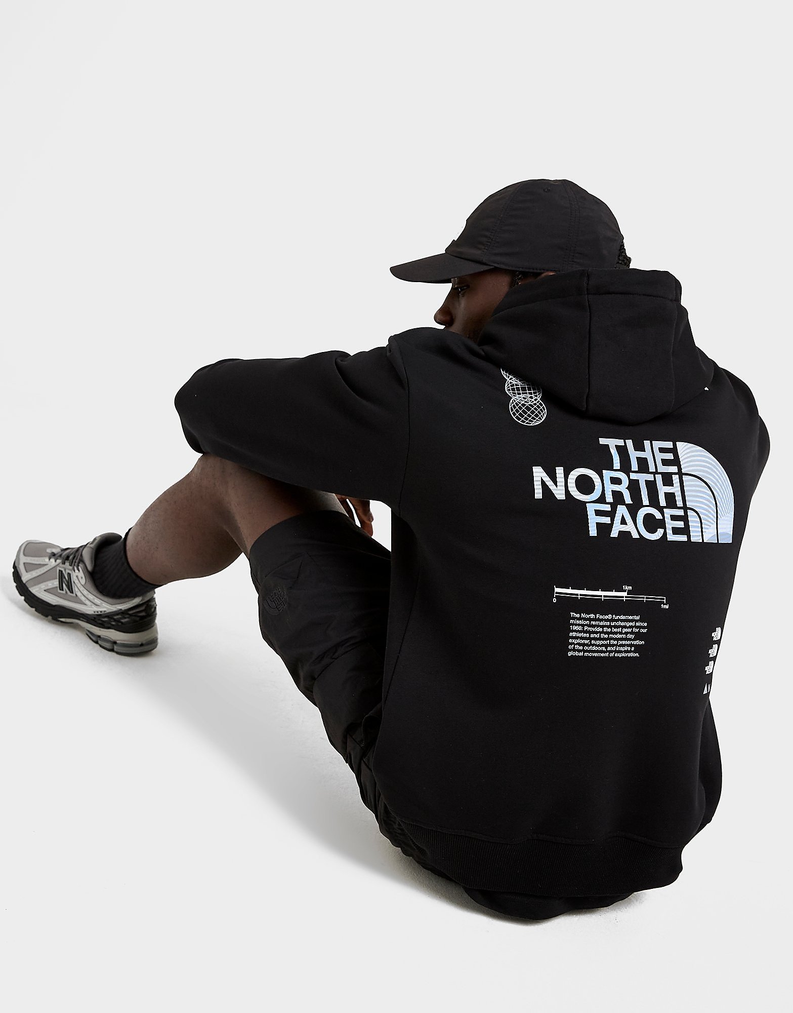 The North Face Sudadera con capucha Oversized, Blanco