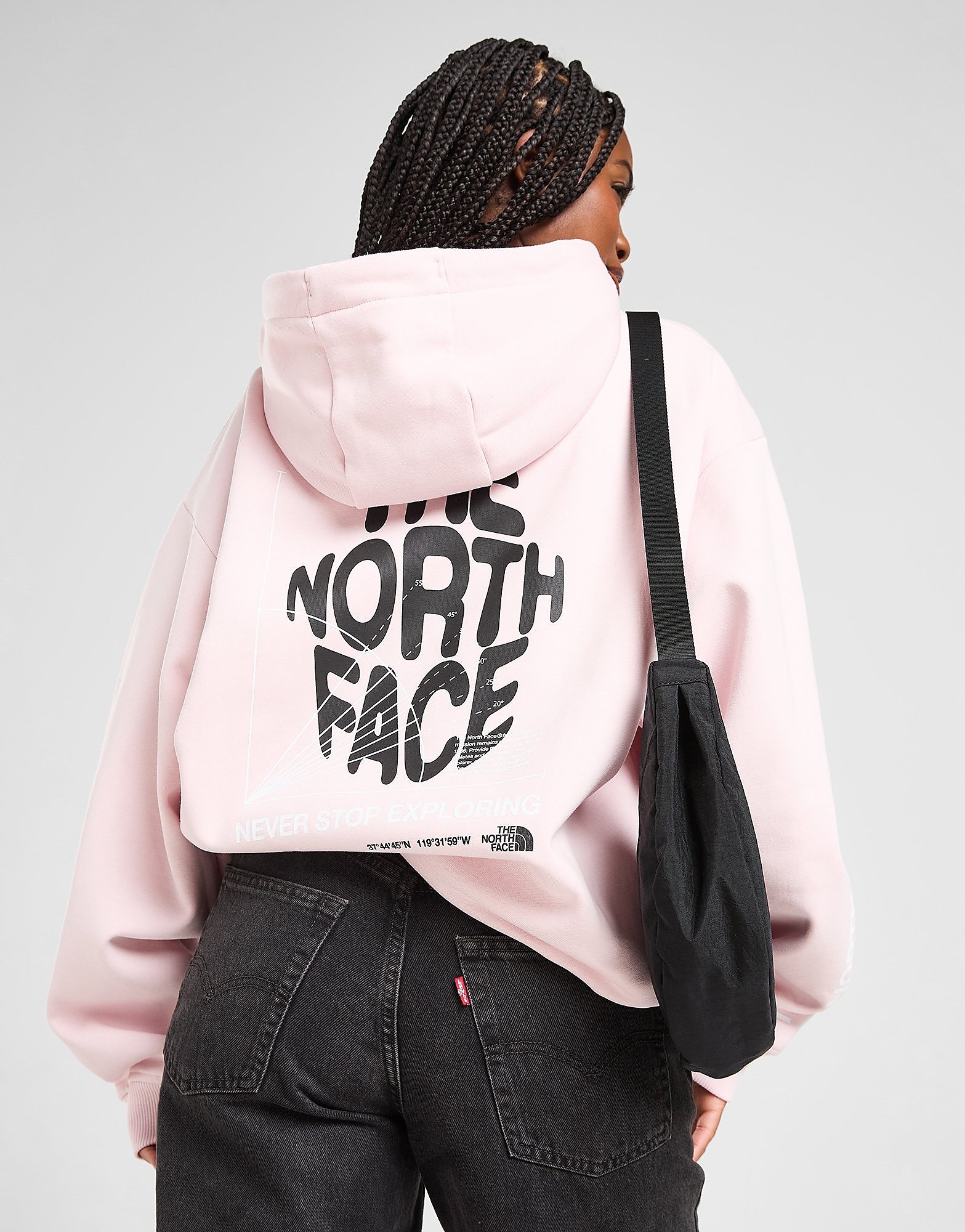 The North Face Sudadera con capucha Balance, Rosa