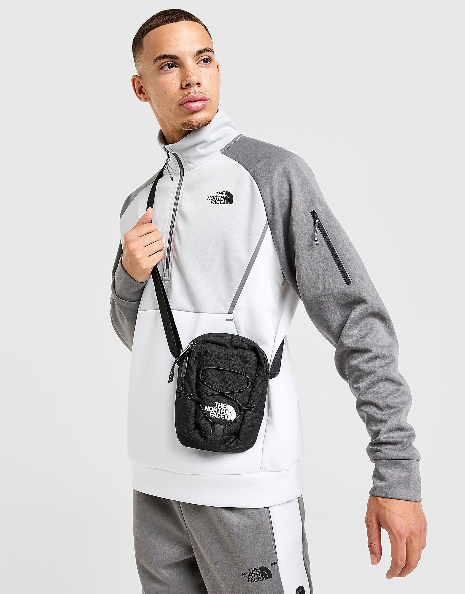 The North Face Camiseta Tek 1/2 Zip, Blanco