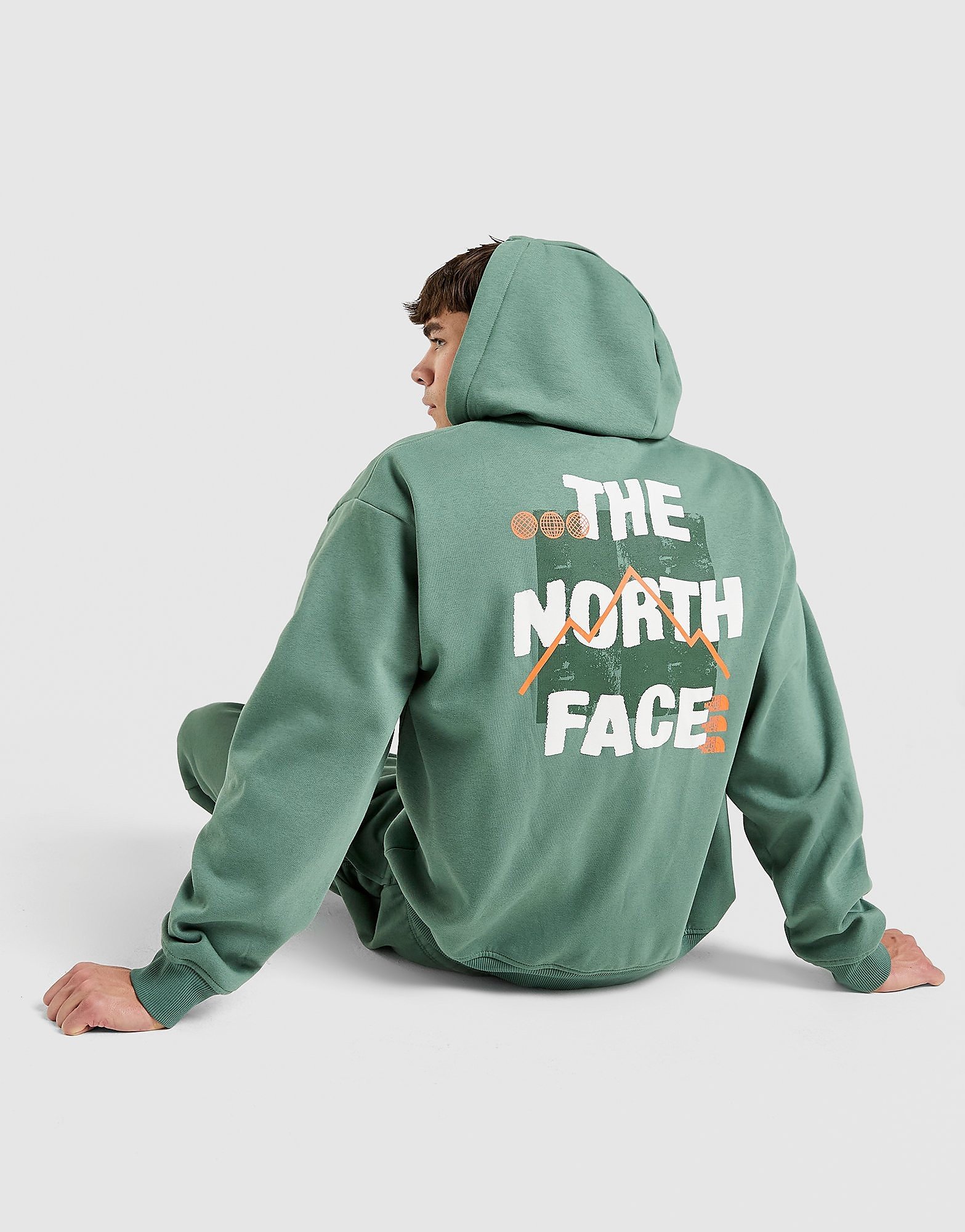The North Face Sudadera con capucha Oversized Zip Sorbetta, Verde